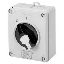 Gewiss Control Switch Insul Encl Bk Knob IP66/67/69 32A 4P